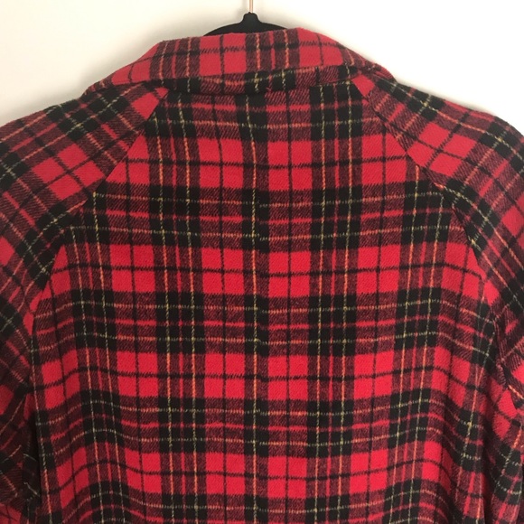 SOLD! Motel Ernest Coat Black Red Plaid Size M - Picture 6 of 7
